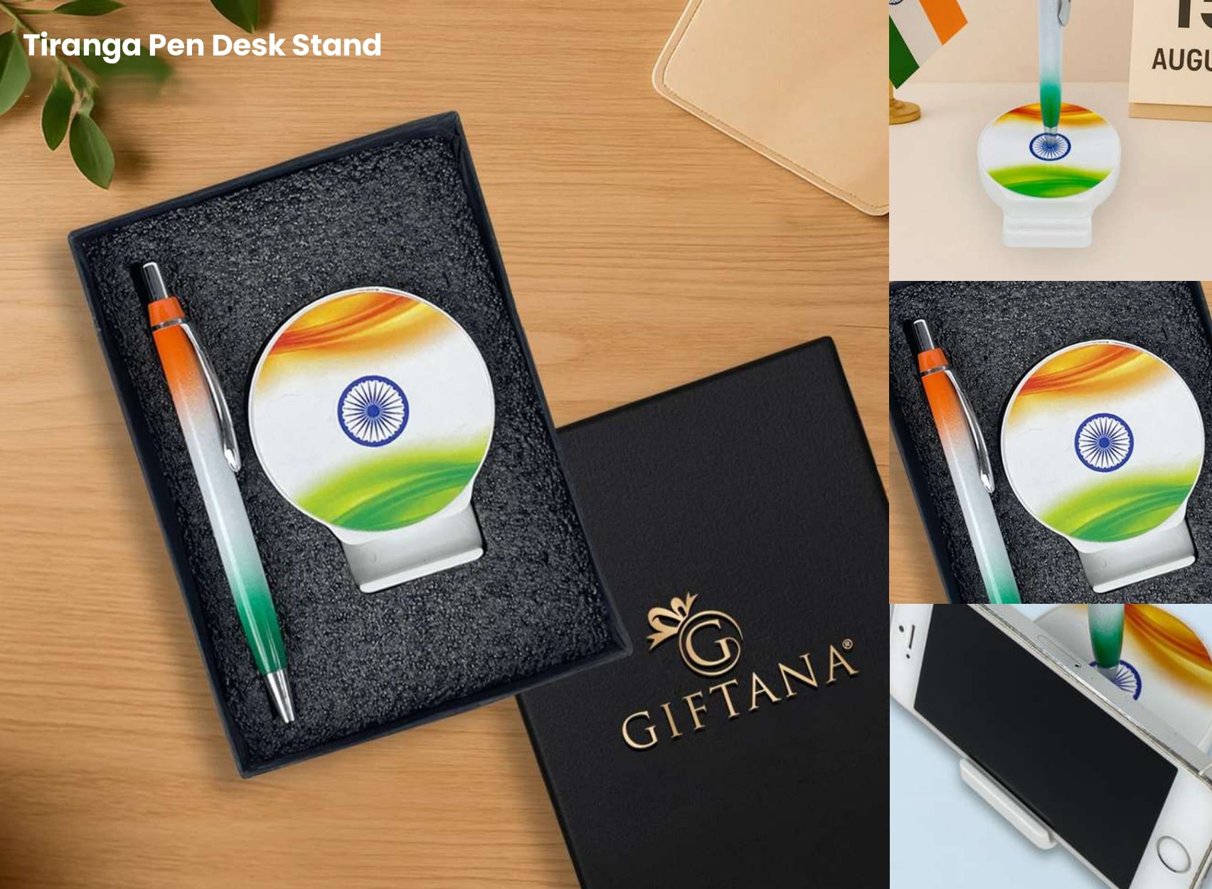 Tiranga Pen Desk Stand Gift Set